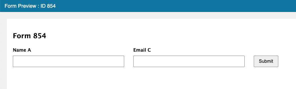 Gravity Forms Inline Form