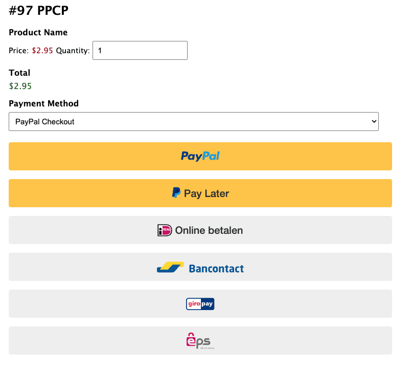 Additional PayPal Checkout Payment Buttons Gravity Forms Documentation